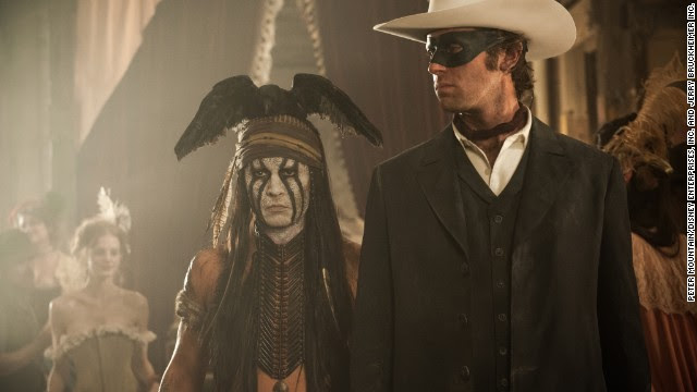 "The Lone Ranger" is nominated for worst picture and worst actor (Johnny Depp, left, with Armie Hammer), among others.