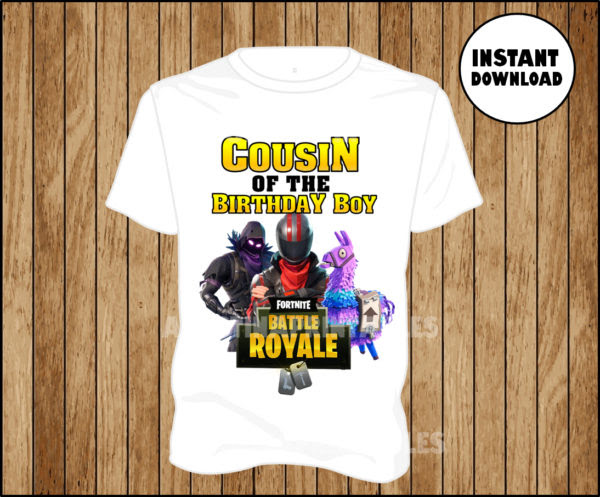 Download Fortnite Cousin of the Birthday Boy Iron On, Fortnite ...