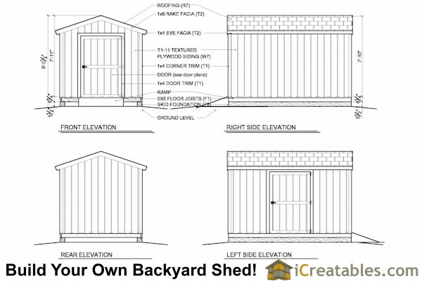 Half gable shed plans | Design for shed