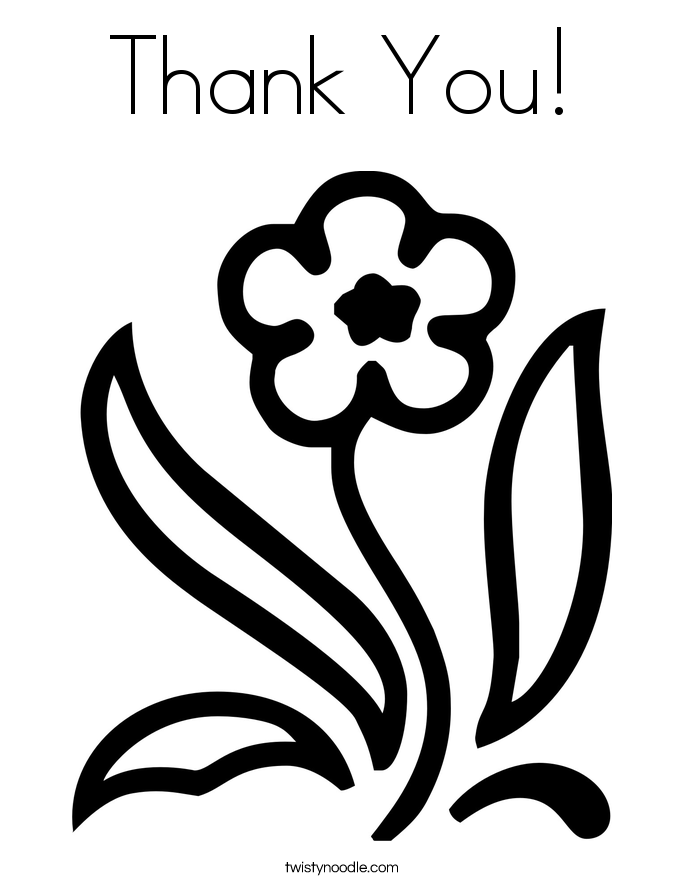 Thank You Coloring Pages For Kids - Coloring Home