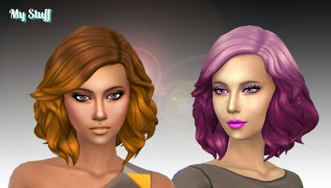 Medium Soft Wavy Ombre at My Stuff » Sims 4 Updates