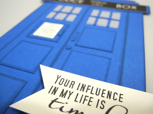 Tardis card (detail)
