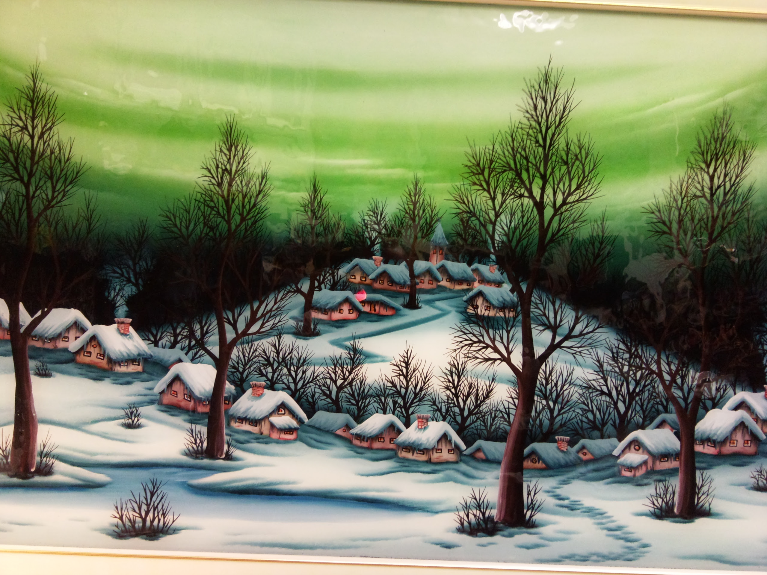 Opere naif olio su vetro Pirac | PIRAC, esposizione galleria presso città  fiera Udine