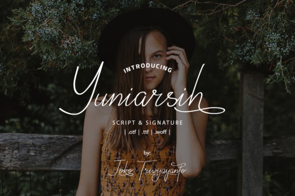 Download Penmanship SVG Font Free Download Yuniarsih ScriptScript Compatible with Cameo Silhouette Studio, Cricut and other cutting machines for any crafting projects.