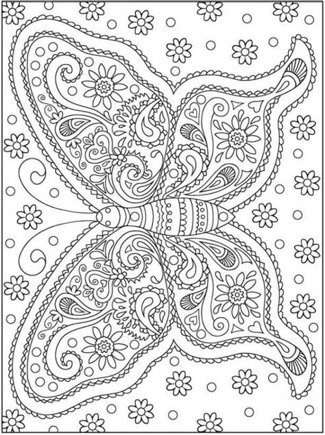 mandala kleurplaat volwassenen vlinder