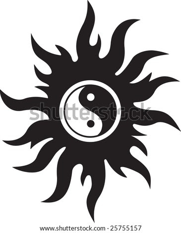 Yin And Yang Tattoo. make-your-own tattoo kit.