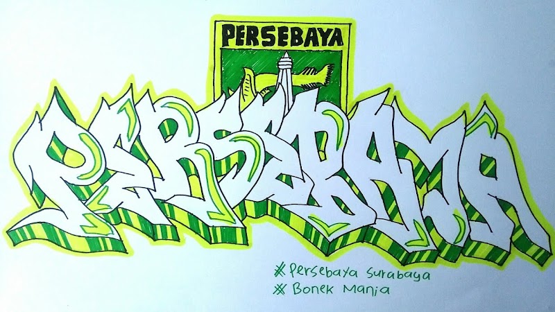 Gambar Grafiti Persebaya