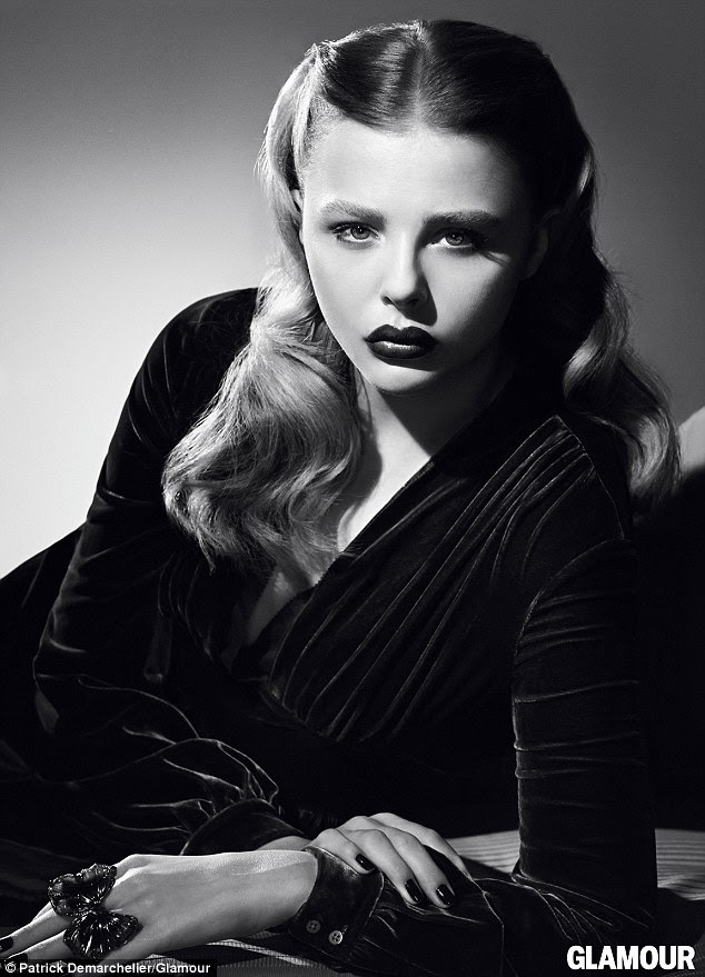 Glamour girl: Chloe Grace Moretz looks way beyond her years in a new grown-up shoot for Glamour magazine in which she channels Old Hollywood 