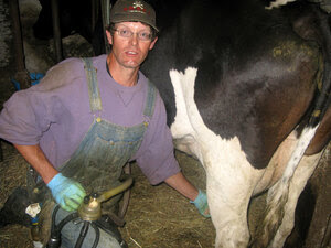 Joel Greeno runs a dairy farmer near Kendall, Wis.