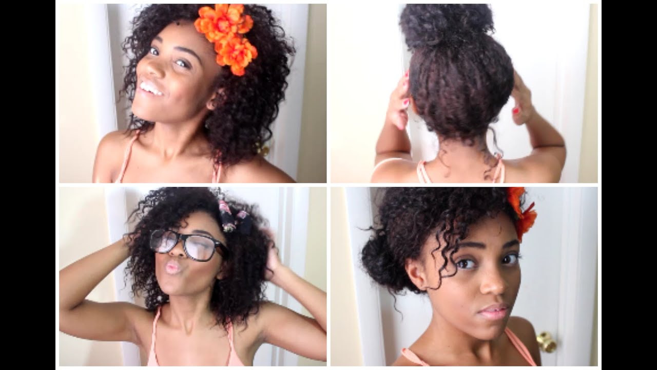 Back To School Curly Hairstyles! - YouTube