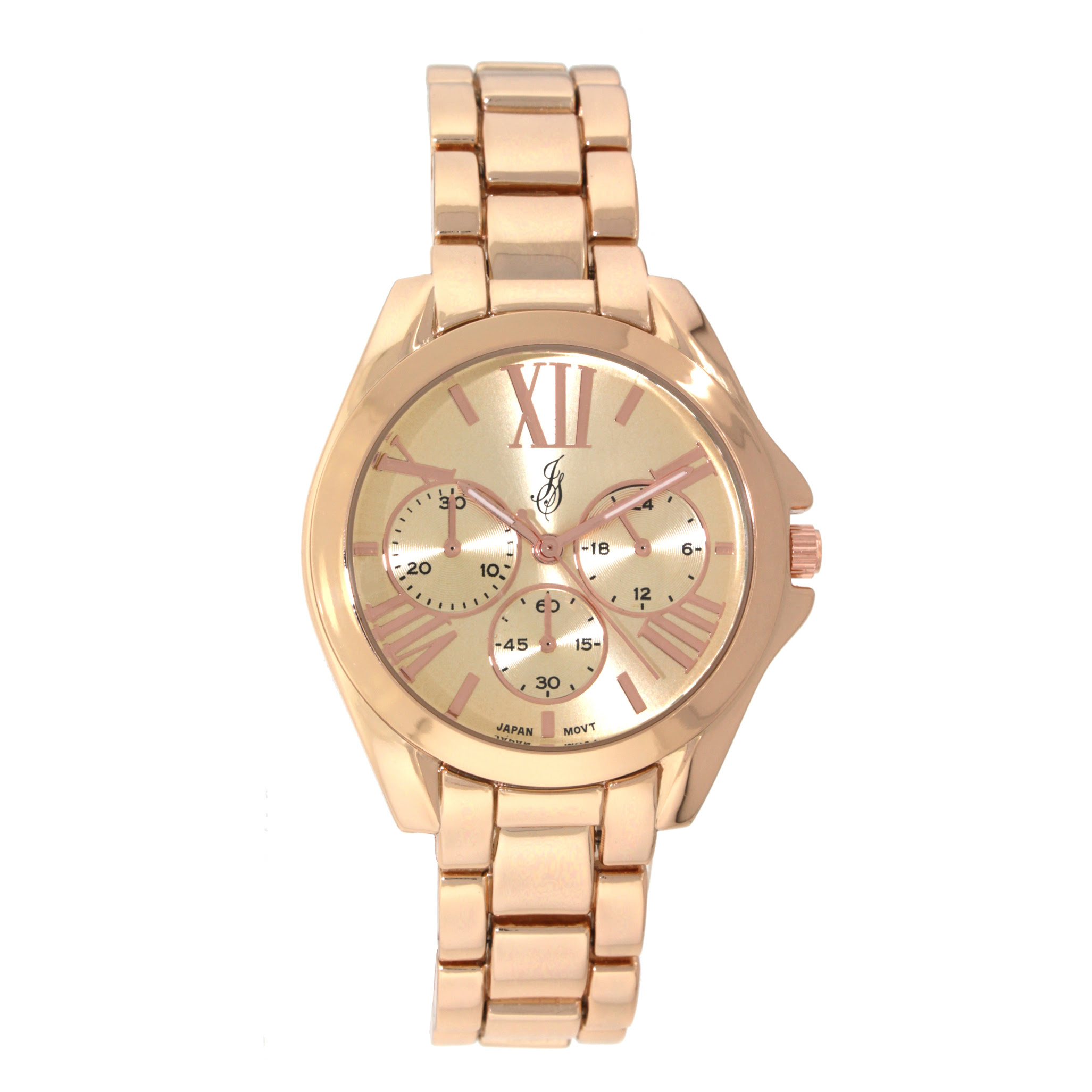 Jaclyn Smith Ladies Rose Case Bracelet Watch, Women's