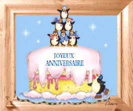Gif Anime Pingouin Joyeux Anniversaire Le Monde Des Gifs