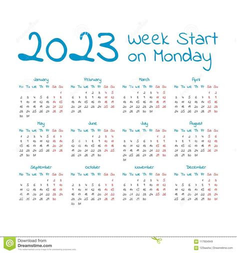 It seems like everyone is busier these days, and keeping up with everything from work deadlines to kids' sports practices to your pet's vet appointments can make things complicated — there's a lot to juggle, after all. simple 2023 year calendar vector illustration cartoondealercom 80462266