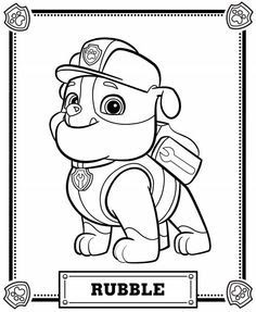Rocky Paw Patrol Coloring Pages At Getdrawingscom Free