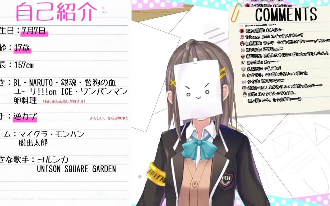 熟肉切片 用五分钟来了解风纸七鸣吧 星巡学园 哔哩哔哩 Bilibili