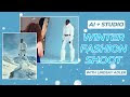 Creating a Winter Fashion Scene with AI and Studio Lighting by Lindsay Adler
