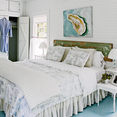 Beachy White Bedroom - 50 Comfy Cottage Rooms - Photos - CoastalLiving.com 