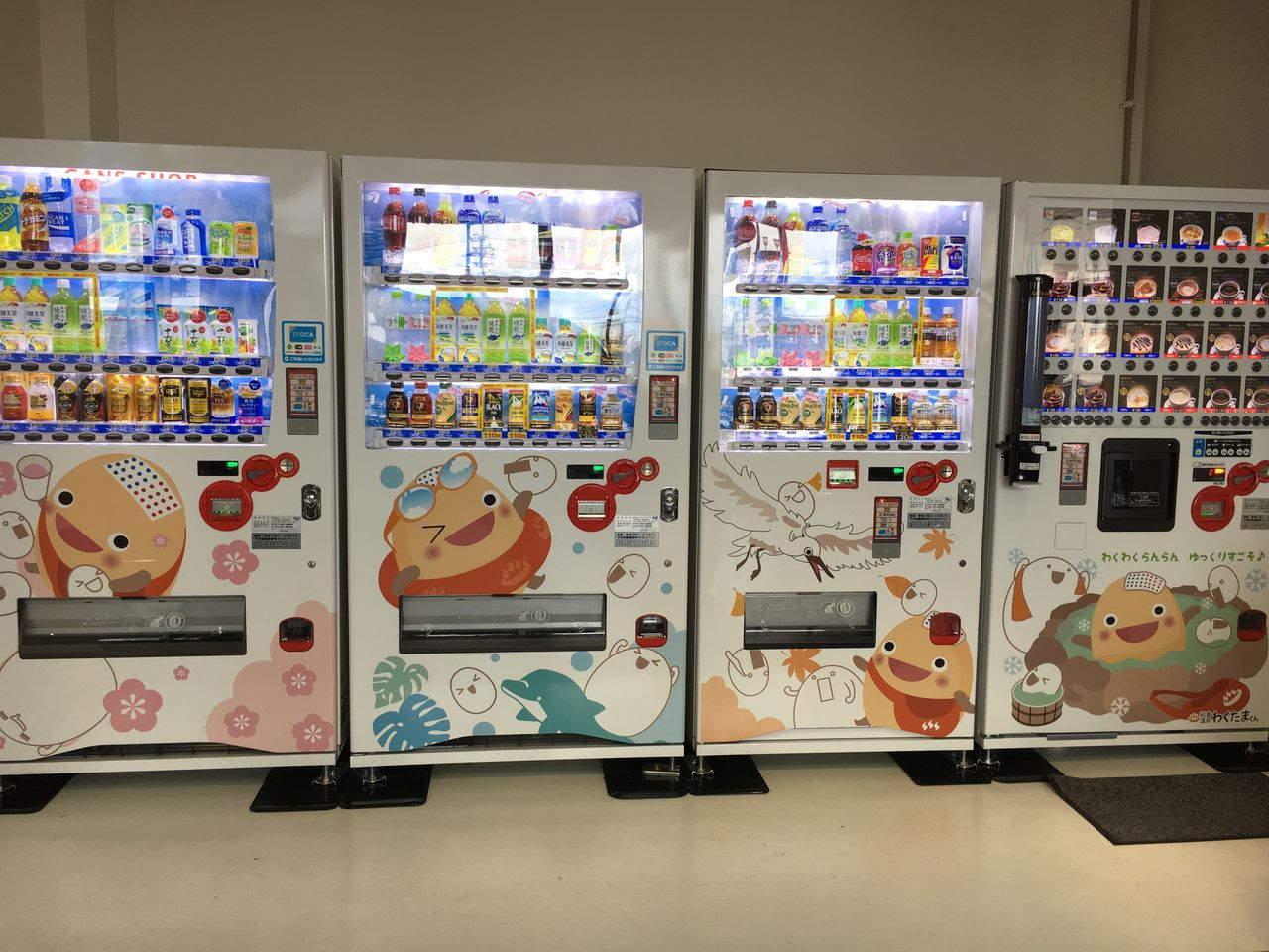 わくたまくん コカ コーラ わくたまくん自動販売機 和倉温泉わくたまくんブログ