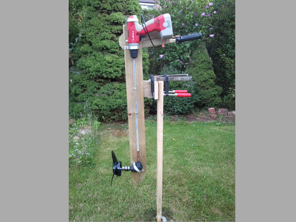 Wooden Outboard Motor Powered by a Cordless Drill | Make ...