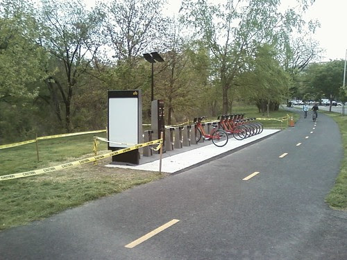 New Capital Bikeshare station in Shirlington