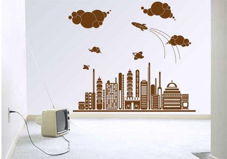 wall sticker futuristic