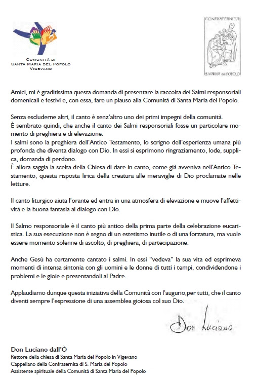 Libro Salmi responsoriali cantati « http://www.doncomelli.it