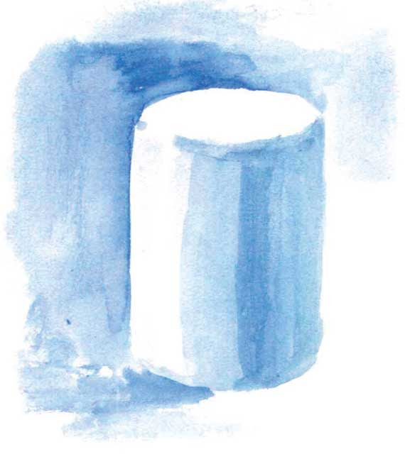 大人の水彩画レッスン パステル ワンポイント 単色で描くことの発見 その２