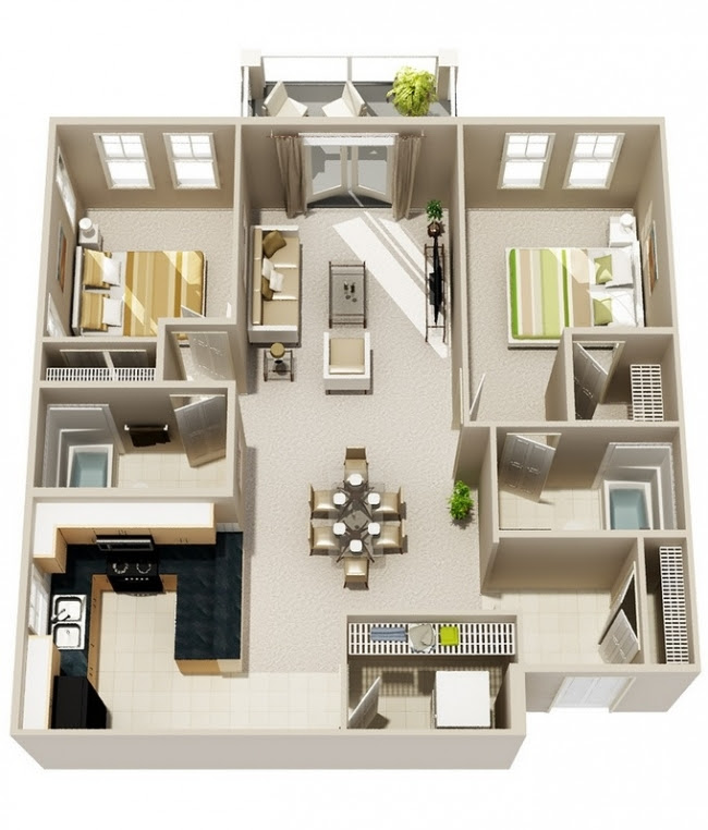 50 plans en 3D d appartements et maisons Page 3 sur 6 50 plans en 3D d appartements et maisons Page 3 sur 6