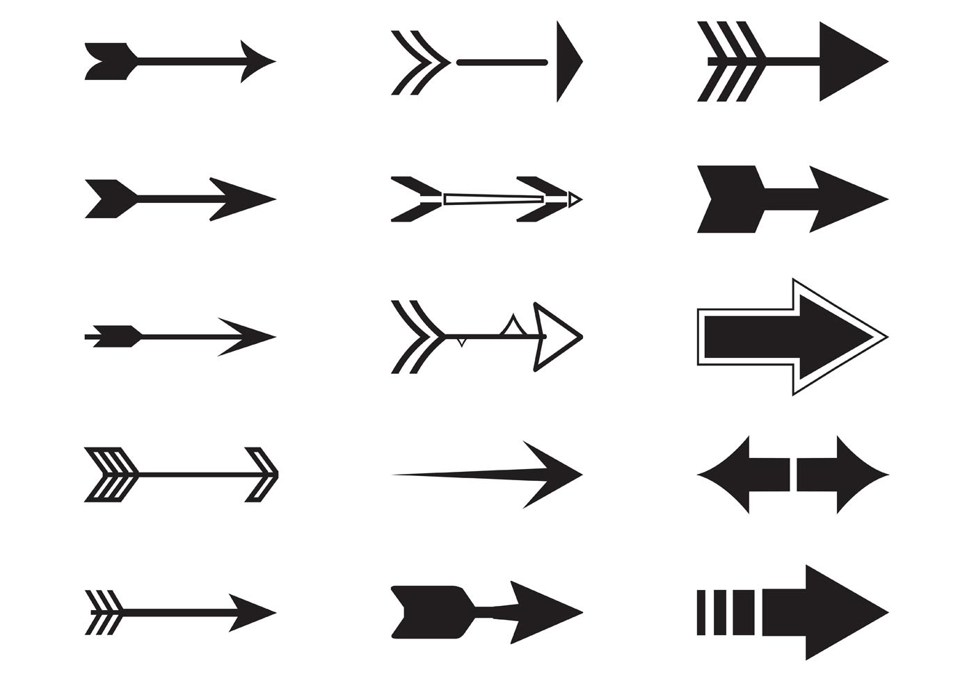 Vector Arrows - Download Free Vector Art, Stock Graphics ...