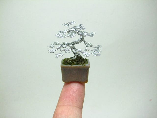 Miniature Wire Bonsai Trees by Ken To | Colossal