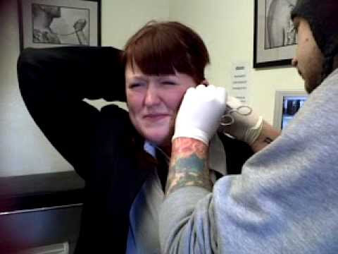 Having My Anti Tragus Pierced. Had This Done On The 8-3-10 After School N The Fabulous Camra Woman Is Hollie Sadly We Dont See Her In This Little Clip