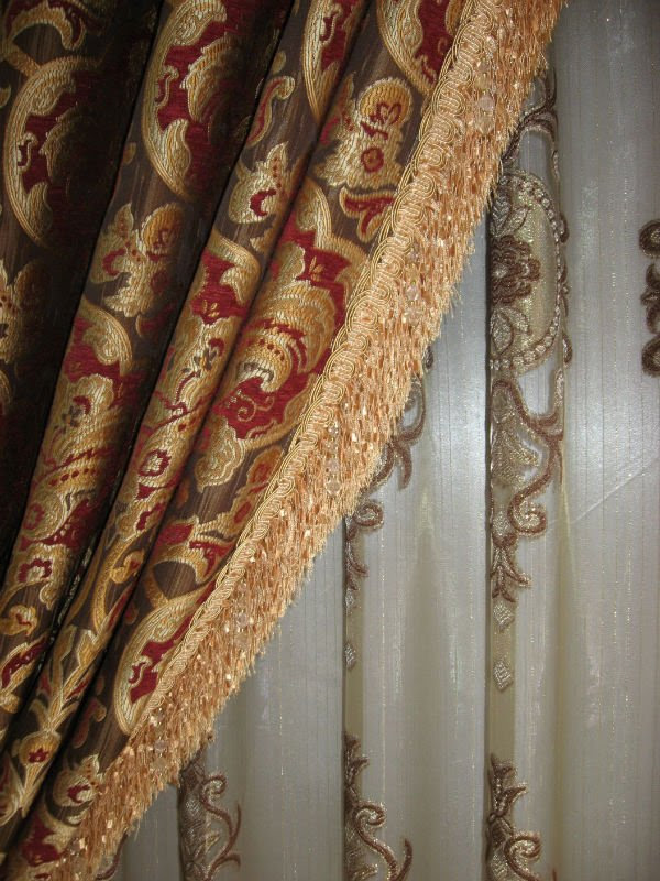 Luxury European Style Jaquard Window Curtains/ Drapes - Buy ...