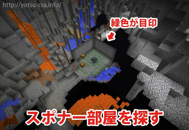 マインクラフト モンスタースポナーの探し方 見つけ方