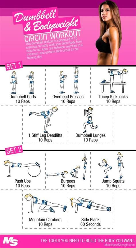 dumbbell bodyweight circuit workout women