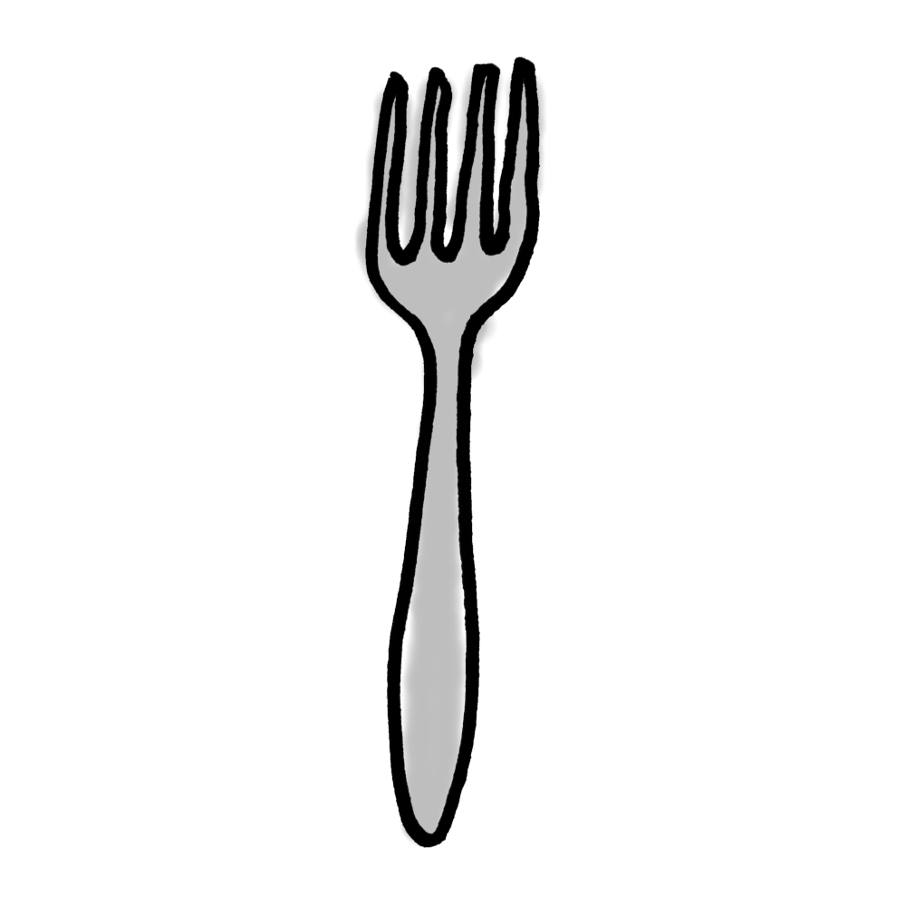 フォークのイラスト