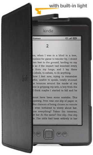 Amazon Kindle Lighted Leather Cover, Black