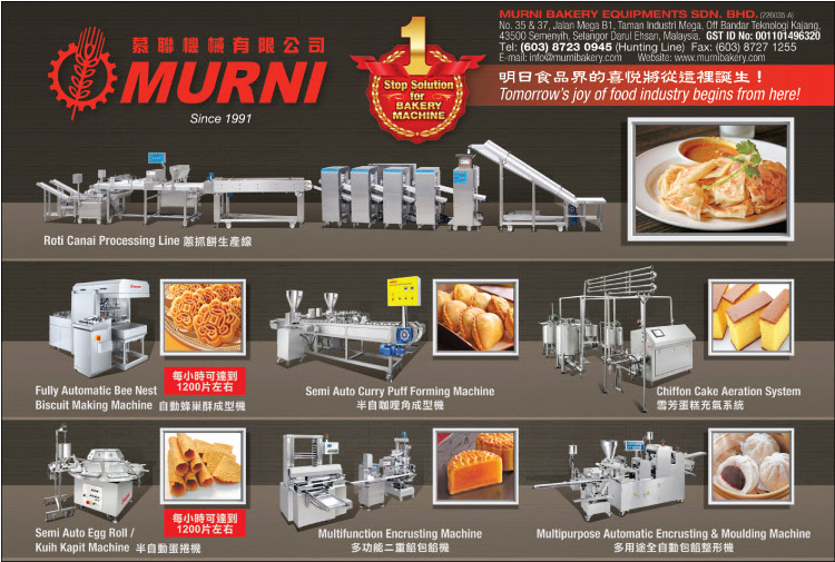 Murni Bakery Equipments Sdn Bhd - Bakers' Equipment 