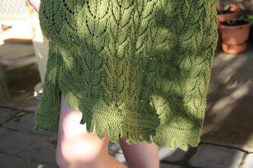 knitted shawl