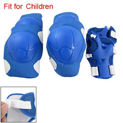 Como Children Blue Wrist Elbow Knee Pad Skate Sports Support