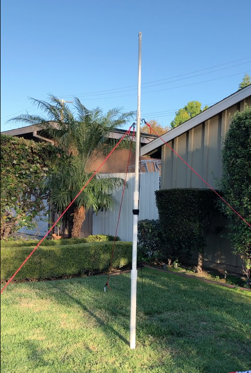 DIY PVC Portable Antenna Mast with Ed Fong DBJ-2 Roll Up Antenna | KM6ZPO