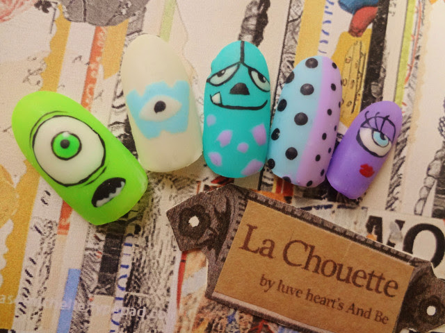 14 流行 マッド ディズニー ジェル ネイル モンスターズインク 厳選 流行のジェルネイルデザイン