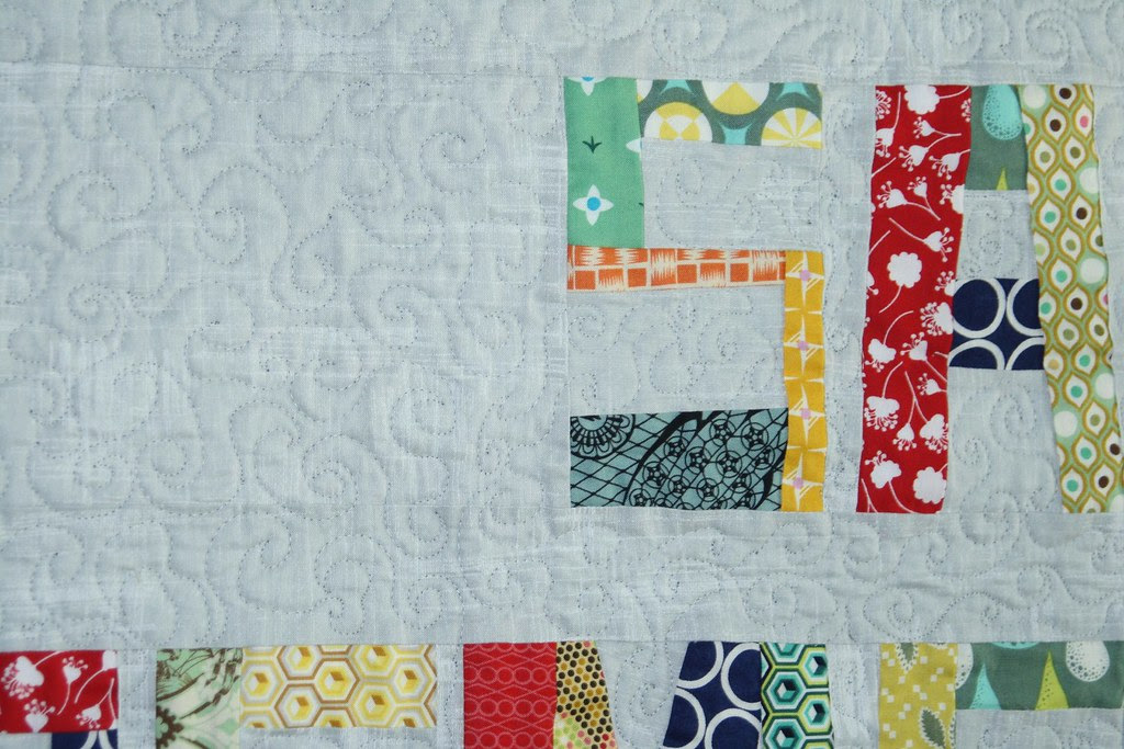Closeup of the quilting