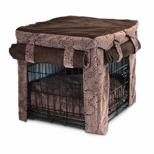 Snoozer Cabana Pet Crate Cover with Pillow Dog Bed, Small, Amulet