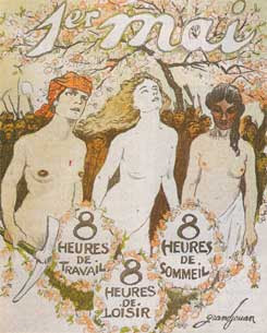 Le 1er mai, lithographie de Grandjouan pour l'Assiette au beurre (1906)