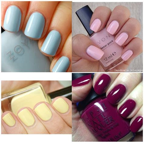 winter spring summer fall solid color nails