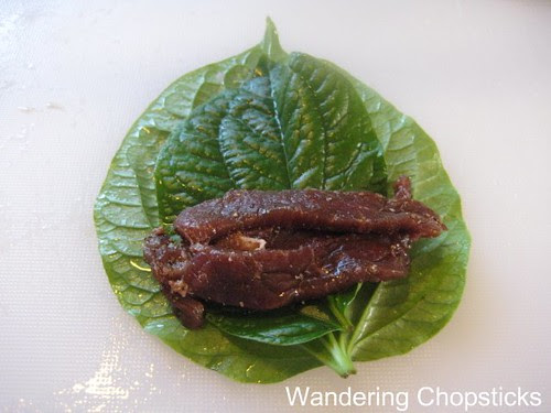 Bo Nuong La Lot (Vietnamese Grilled Beef with Wild Betel Leaf) 4