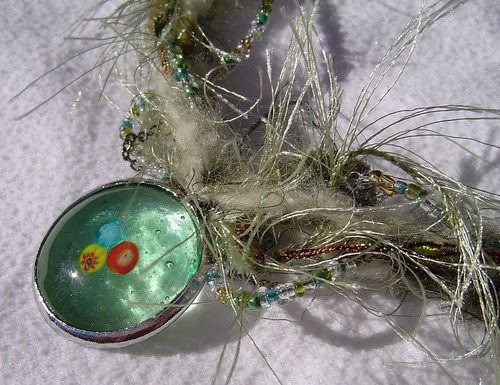 fibre necklace detail
