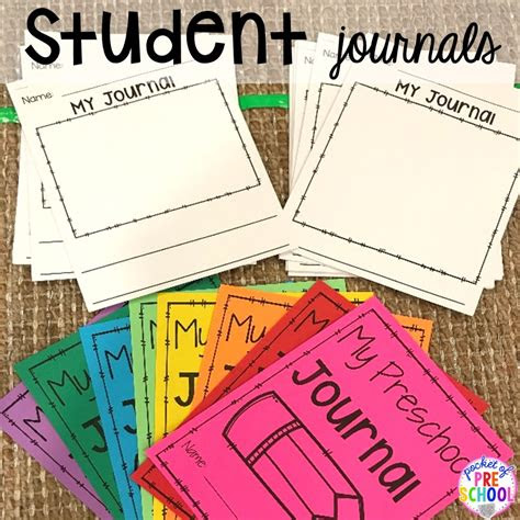  journal writing for preschool pre k and kindergarten pocket of