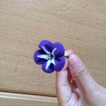つまみ細工 花和足し つまみ細工 朝顔の土台