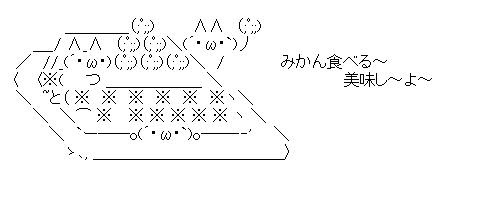 こたつでみかん